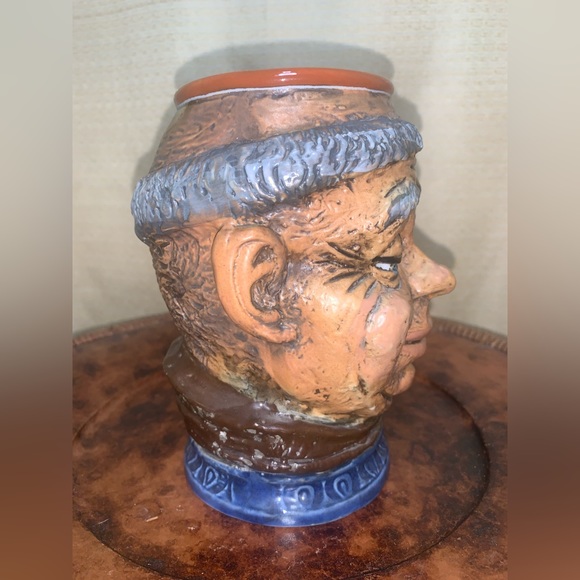 RIP Vietata Mug Stein hand painted Made in Italy Vintage - Picture 2 of 7